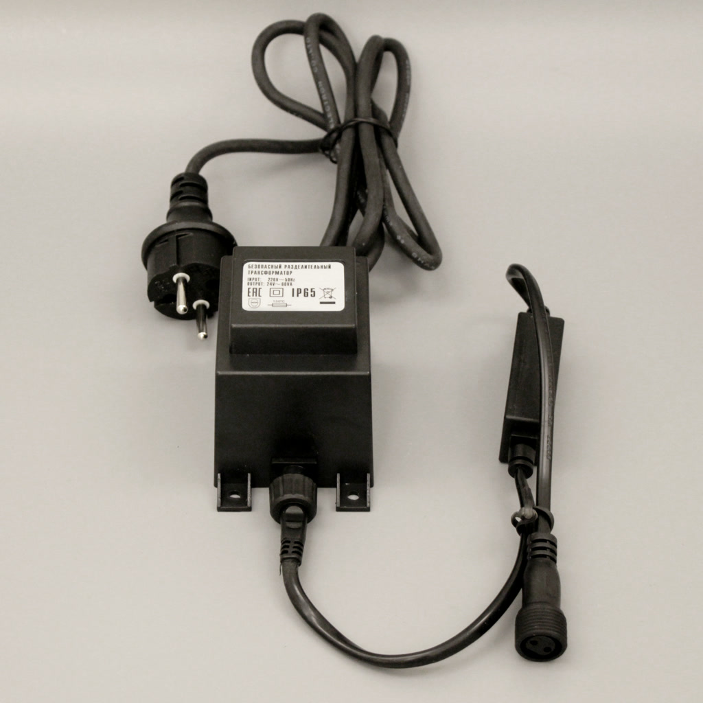 Уличная гирлянда-нить Трансформатор 60 Вт, черный арт. SVL-220AC/DC24-60W-B для загородного дома — FEEL LIGHT Санкт-Петербург